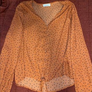 Orange blouse